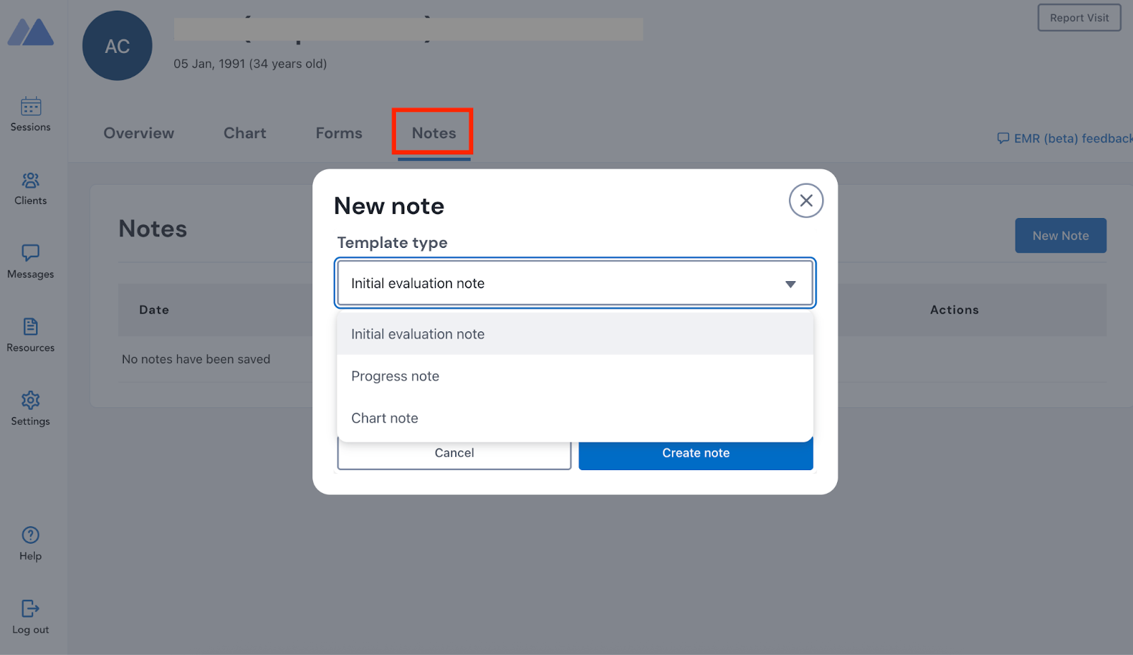 Provider Note Templates – Modern Health Providers
